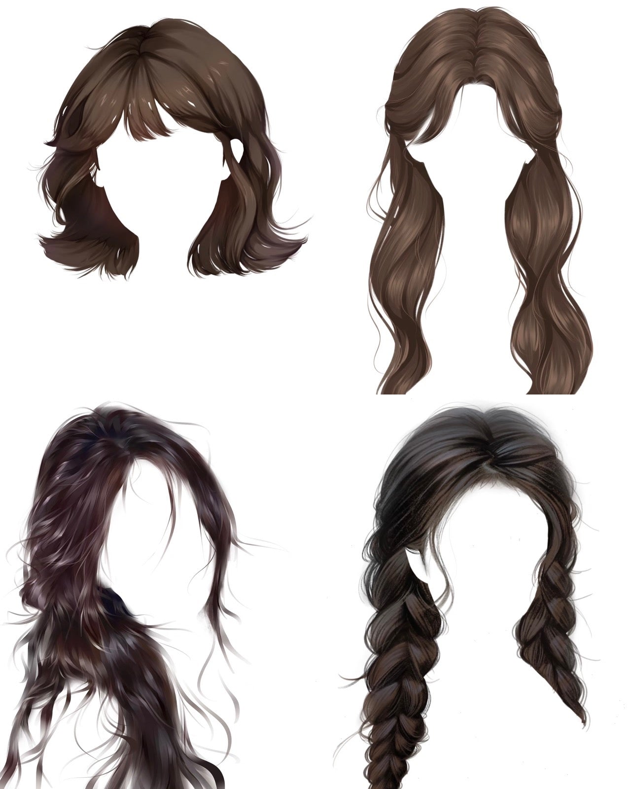 Realistic Hair Brush Set for Procreate