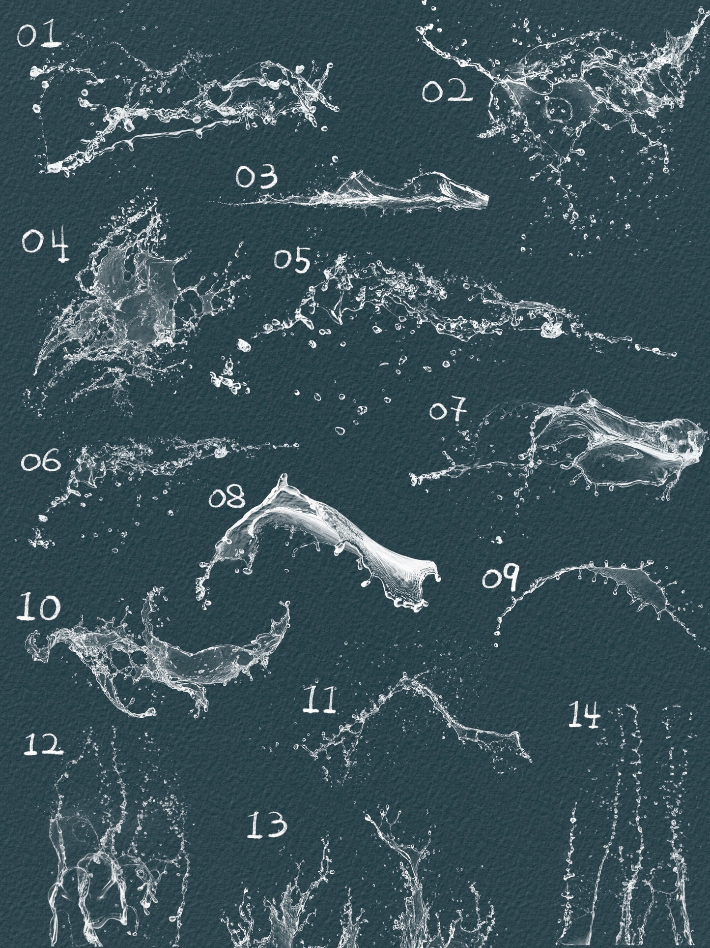 74 Water Splash Brushes for Procreate – Dynamic & Expressive