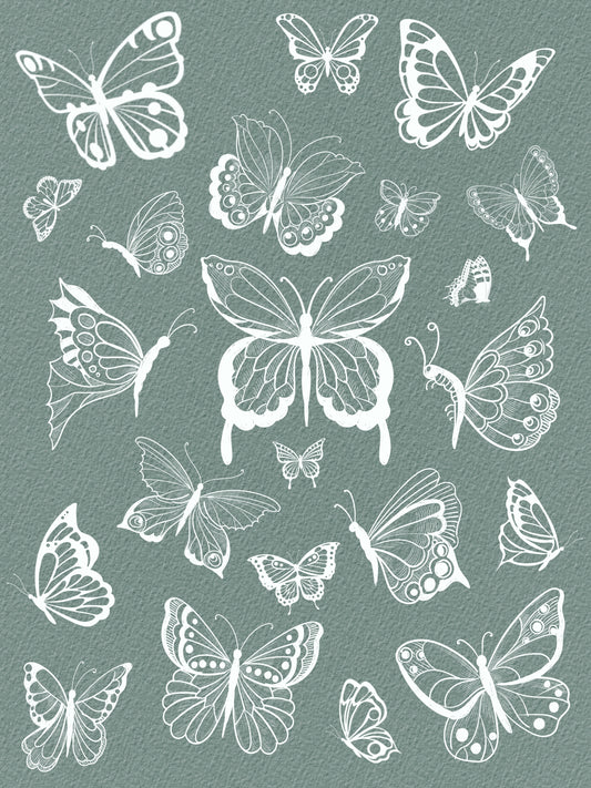 90 Butterfly Element Brushes for Procreate