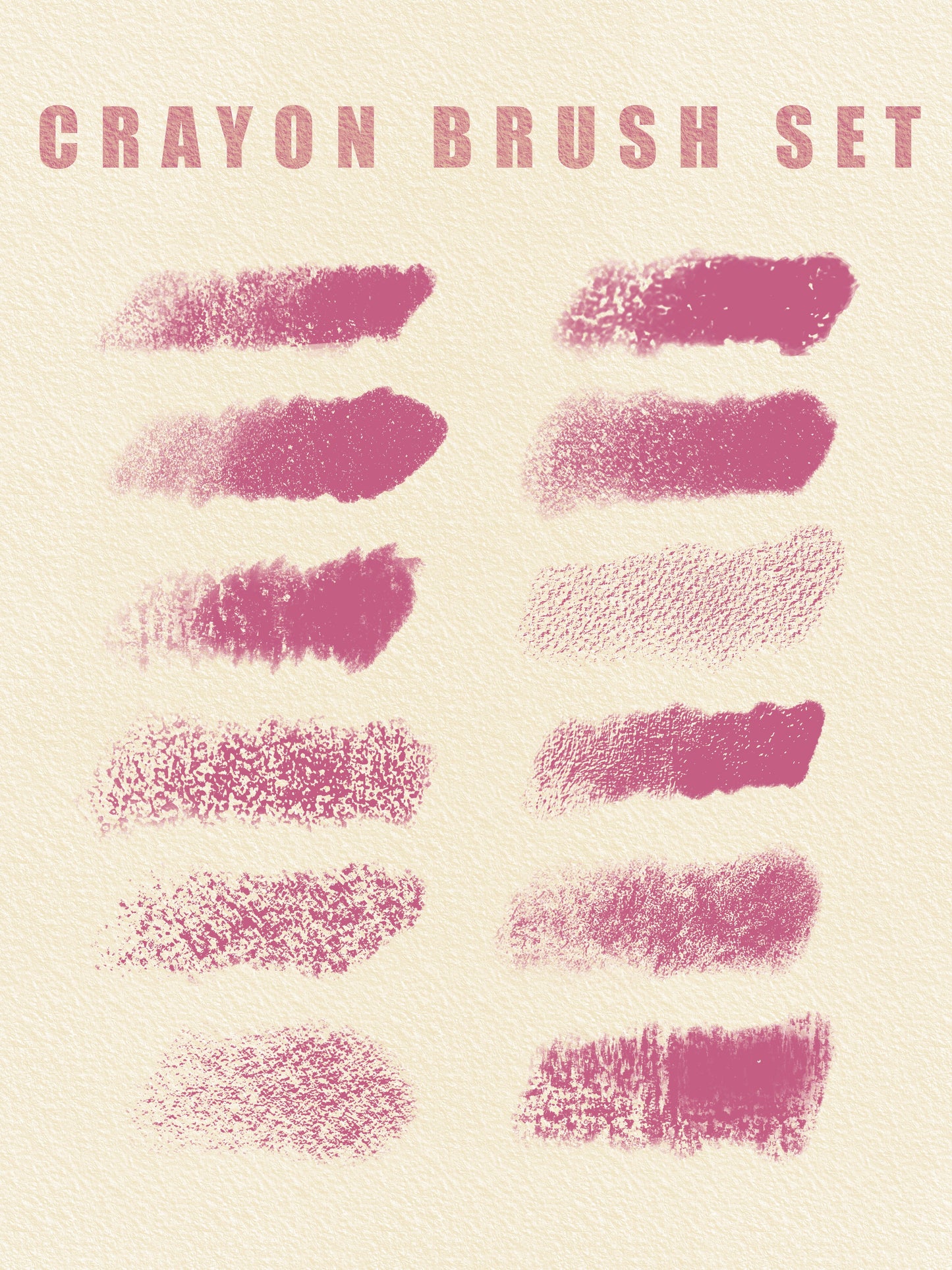 Crayon Brush Set for Procreate – Playful & Textured