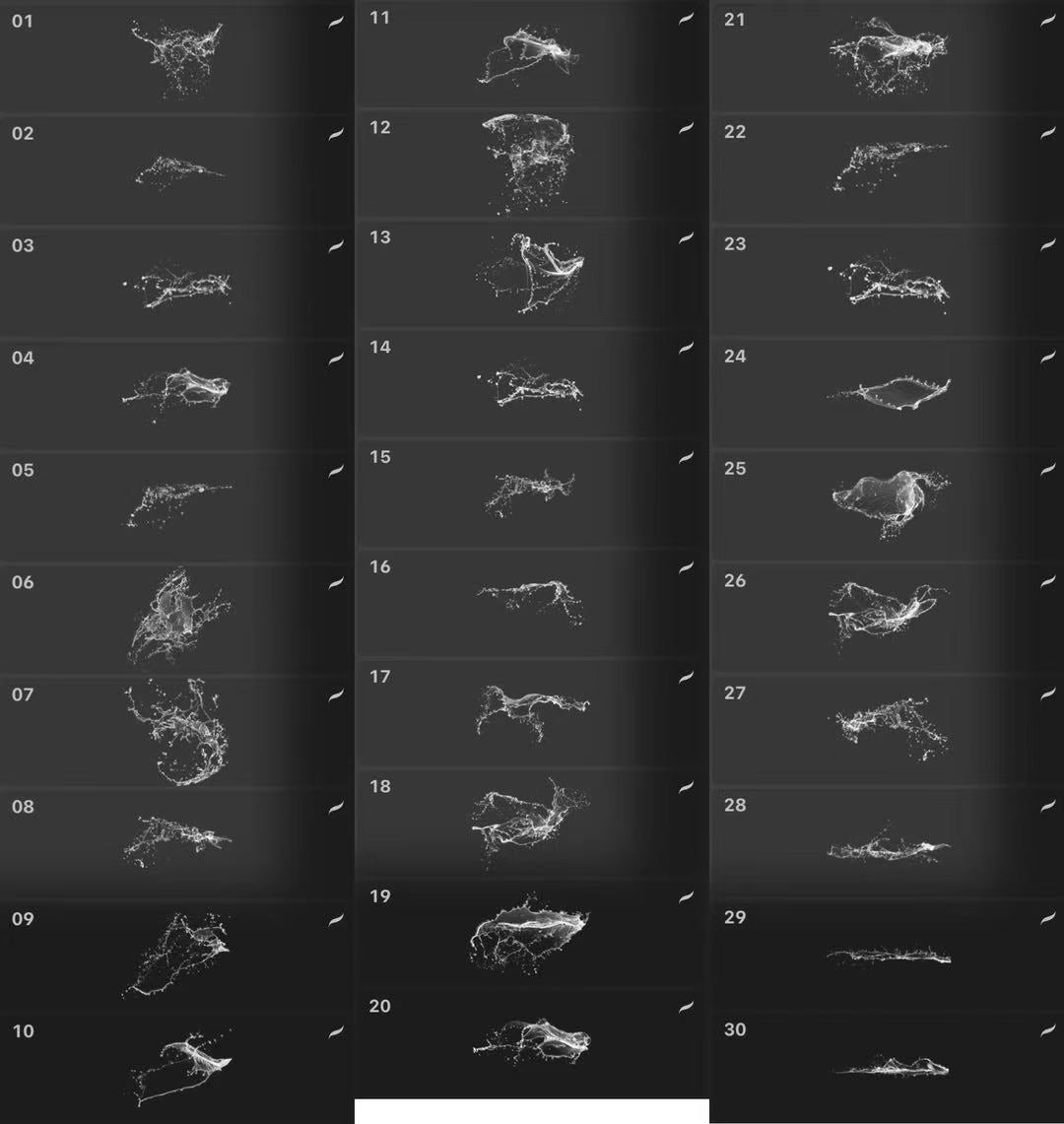 74 Water Splash Brushes for Procreate – Dynamic & Expressive