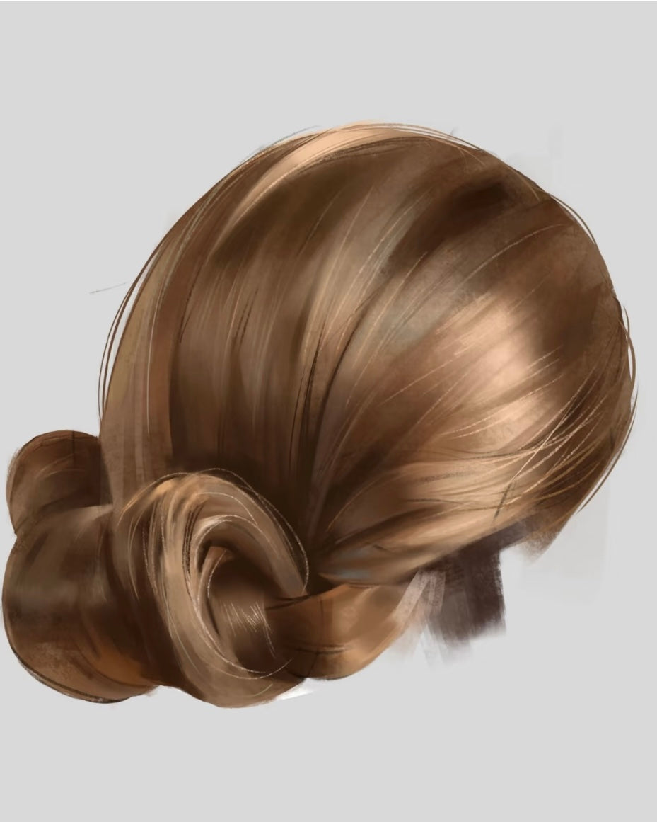 Realistic Hair Brush Set for Procreate