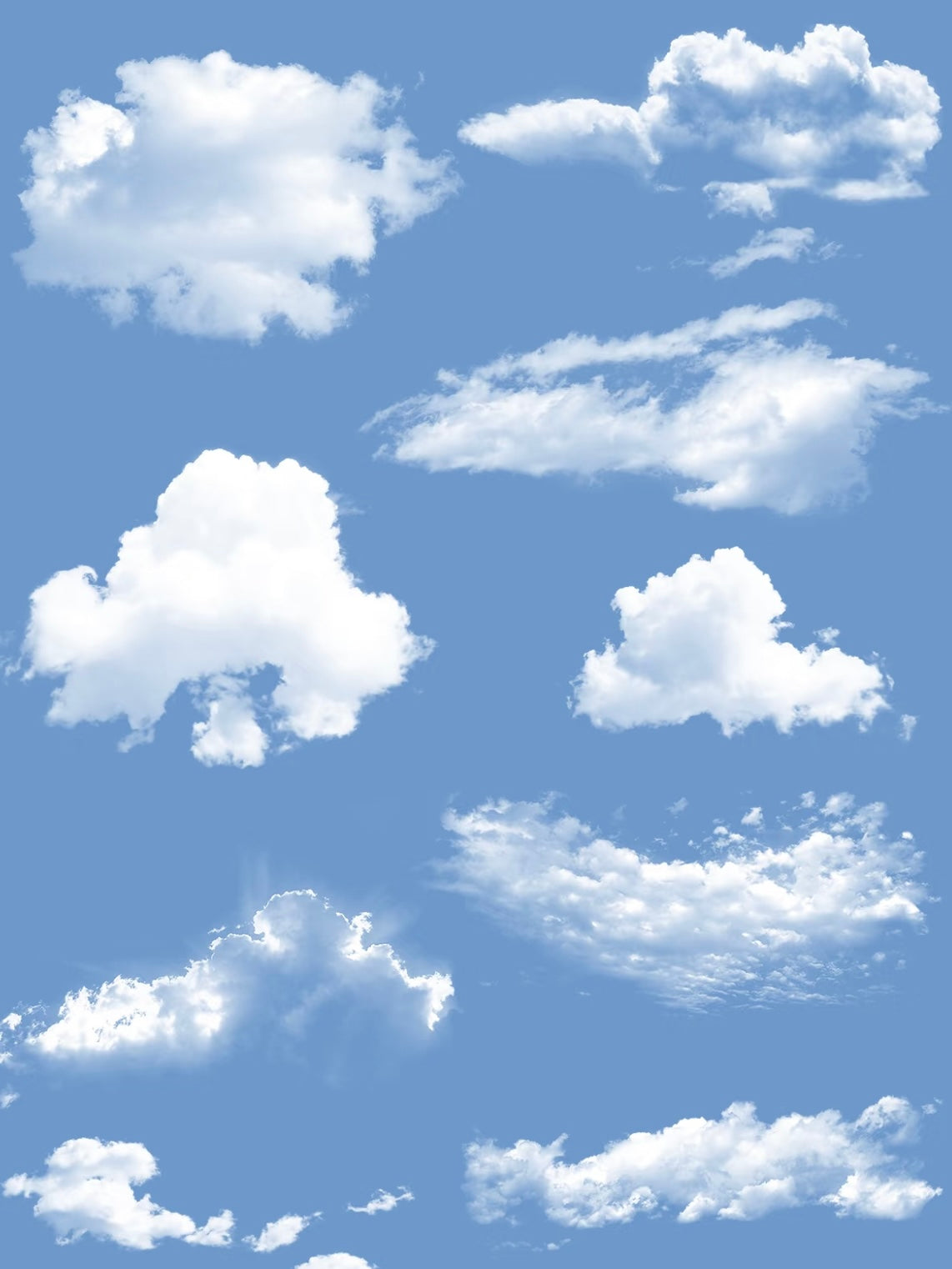 40 Cloud Brushes for Procreate – Soft, Fluffy & Atmospheric