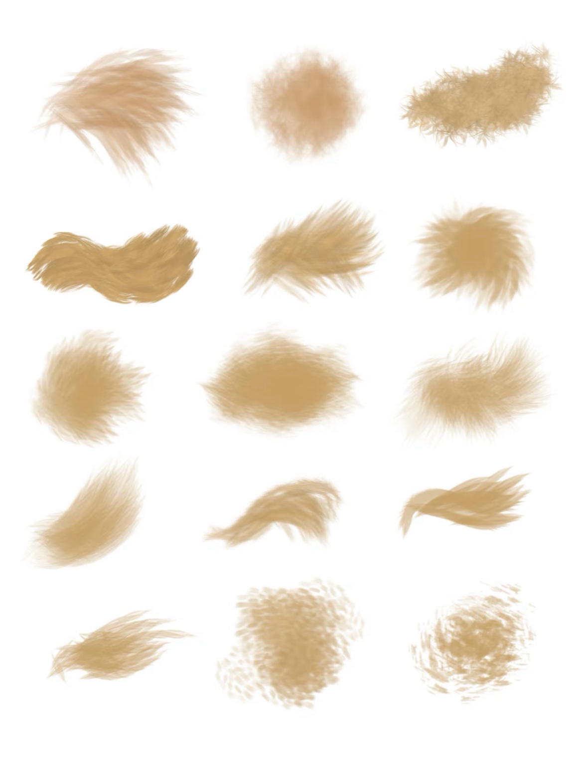 🐾 Animal Fur Brush Set for Procreate – Realistic & Versatile